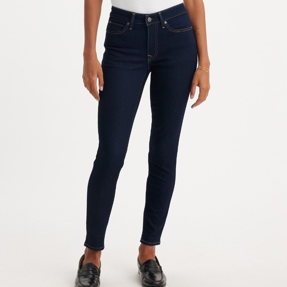 Levi’s 711 Skinny Dark Jeans, size 30 - Picture 1 of 9